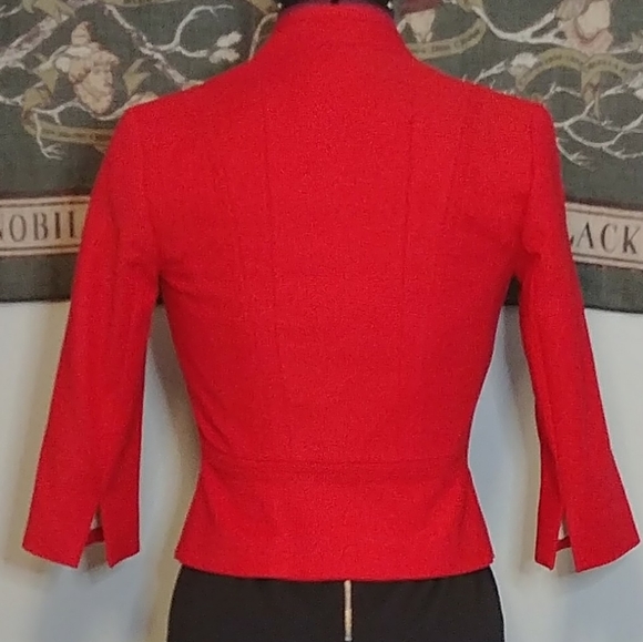 Like New WHBM bright red blazer - Picture 4 of 5